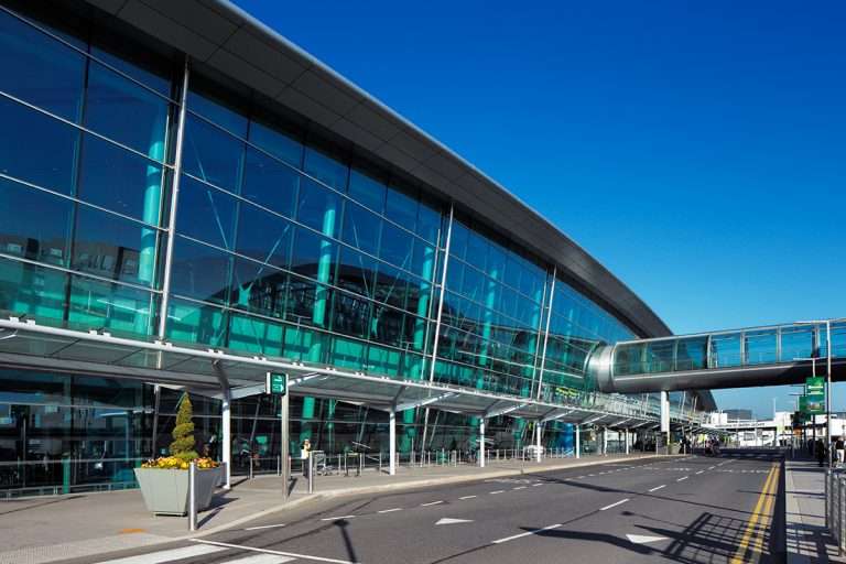 Outside of Dublin Airport where you can use Premier Chauffeur Drive's Private Airport Transfer Service